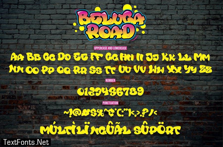 Beluga Road - Decorative Graffiti Font