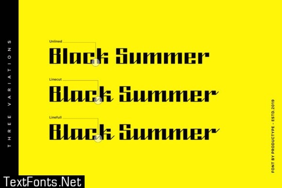 Black Summer Family Font