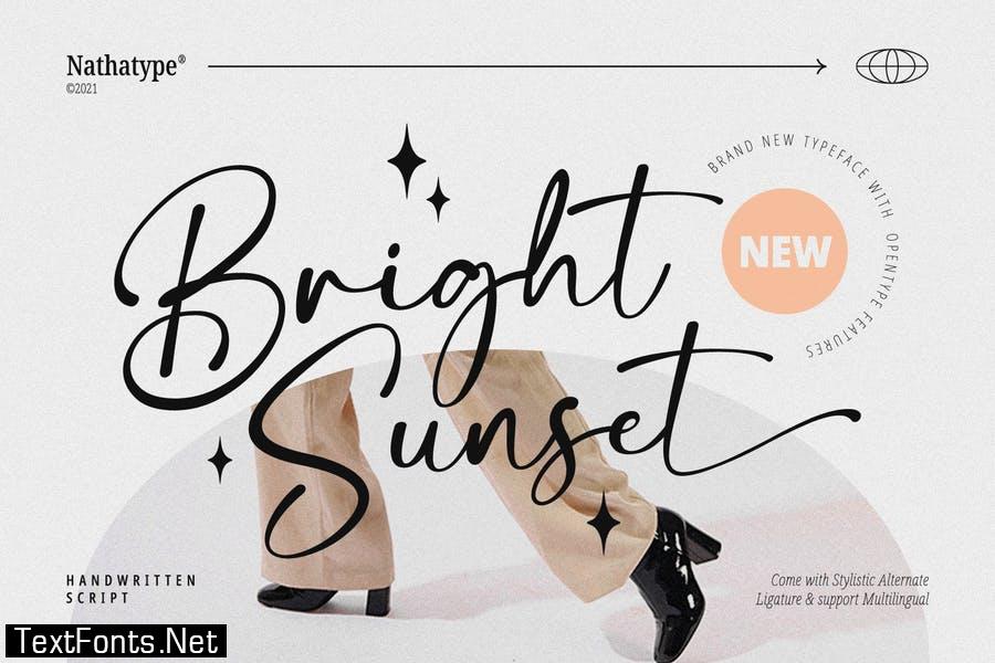 Bright Sunset Font