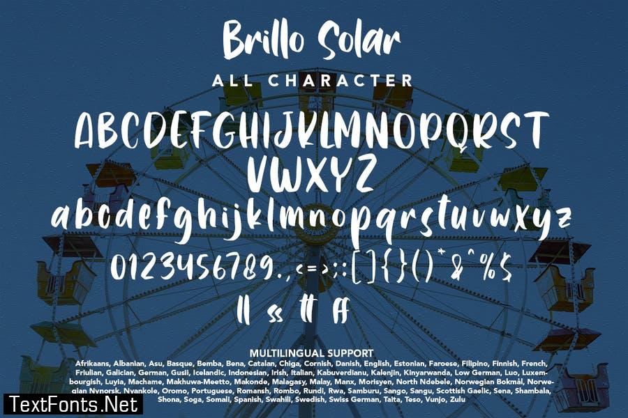 Brillo Solar - Modern Handletter Font