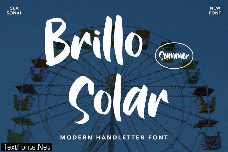 Brillo Solar - Modern Handletter Font