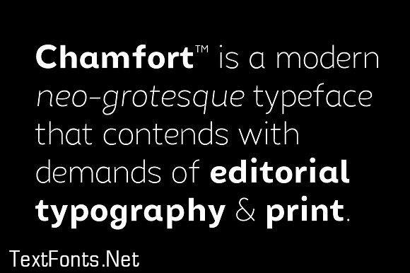 Chamfort Font