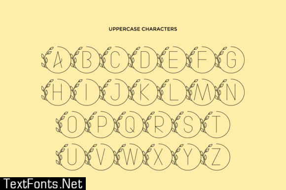 Circle Line Font