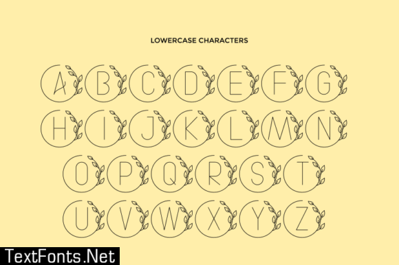 Circle Line Font