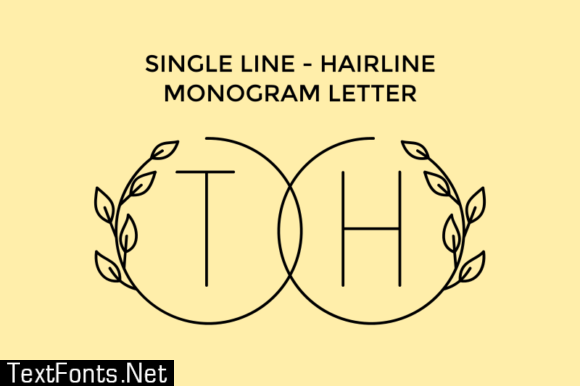 Circle Line Font