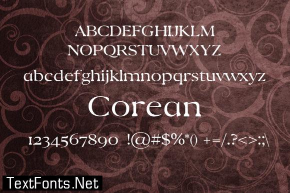 Corean Font