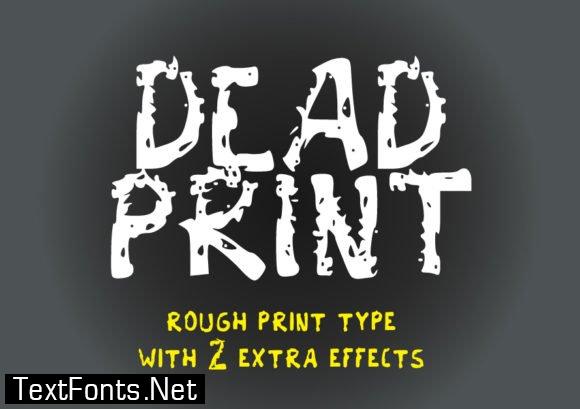 Dead Print Font