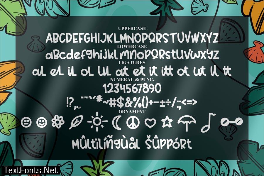 Delrosa Holiday Quirky Font LS