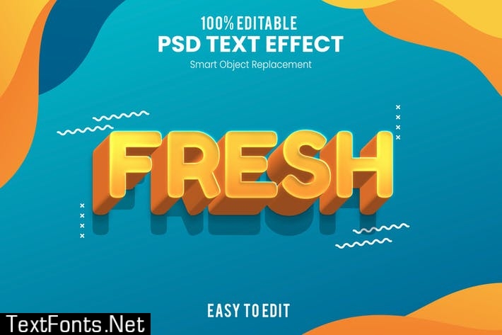 Fresh - Fun 3d Text Effect