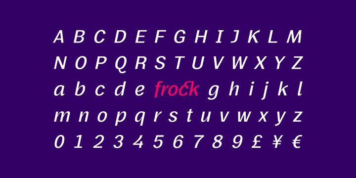 Frock Font Family