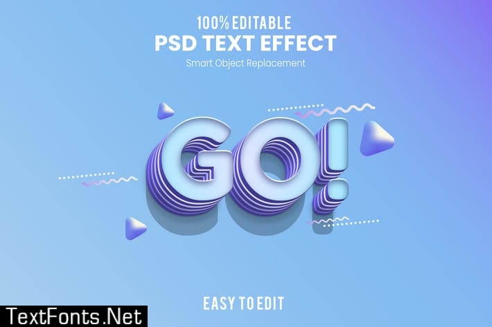 Go - Fun 3d Text Effect