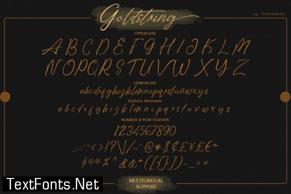 Goldstring Font