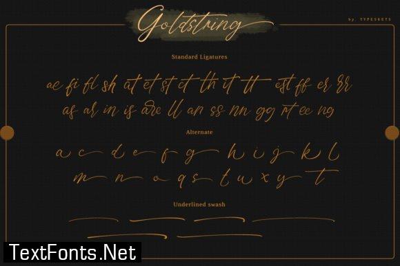 Goldstring Font