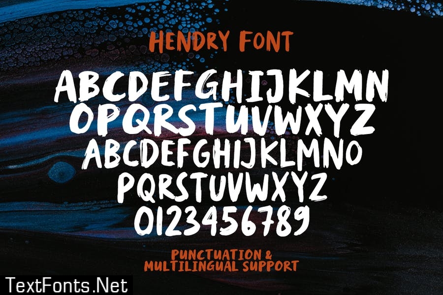 Hendry - Brush Font