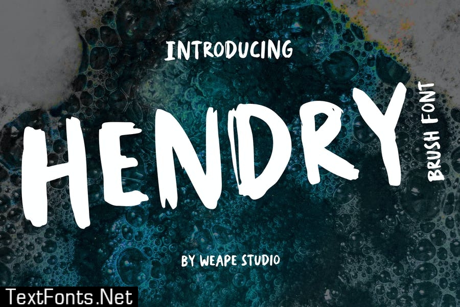 Hendry - Brush Font