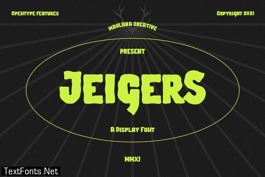 Jeigers Display Font