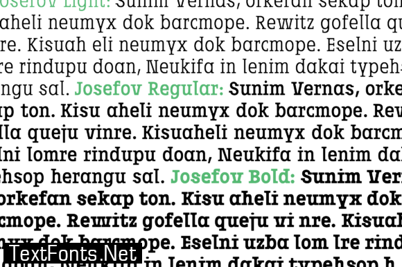 Josefov Font