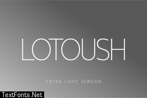 Lotoush Extra Light Font