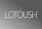 Lotoush Light Font