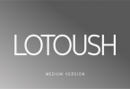 Lotoush Medium Font