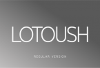 Lotoush Regular Font