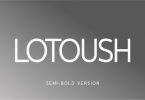 Lotoush Semi-Bold Font