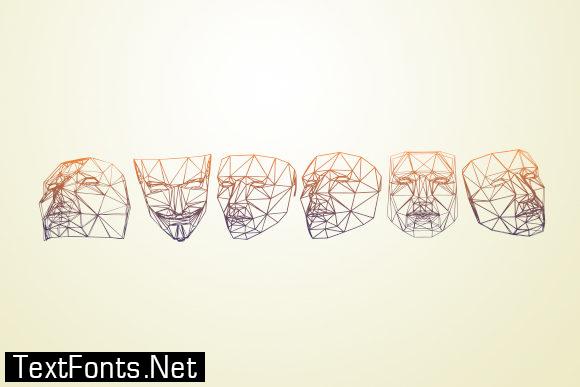 Masks 3D Font