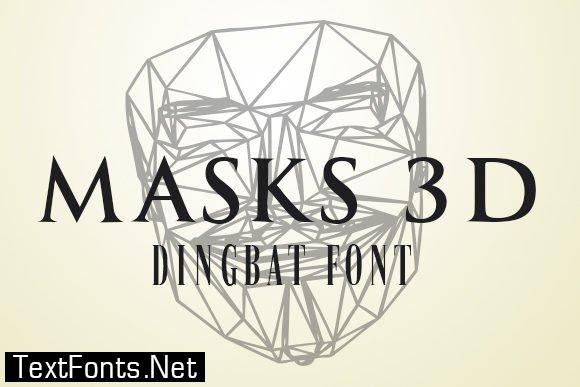 Masks 3D Font