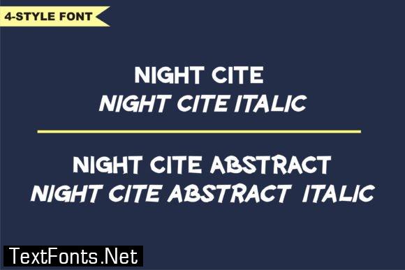 Night Cite Font