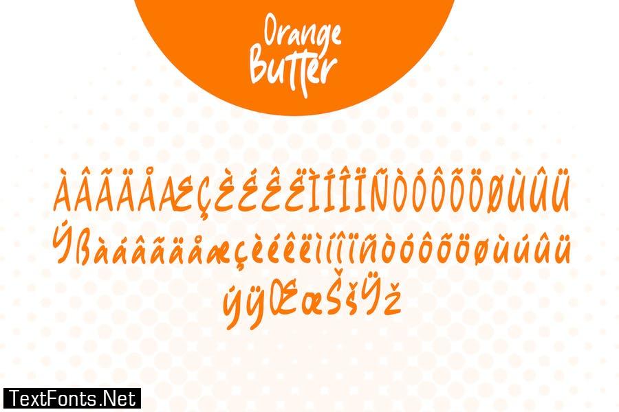 Orange Butter Font