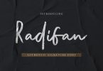 Radifan - Authentic Signature Font