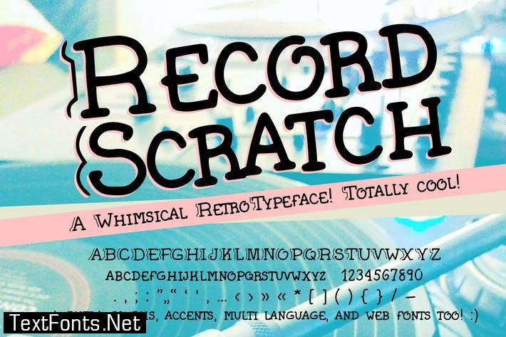 Record Scratch Retro (90s Handwriting Fonts)