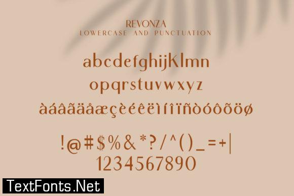 Revonza Authentic Font