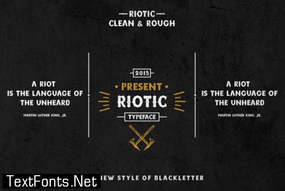 Riotic Font