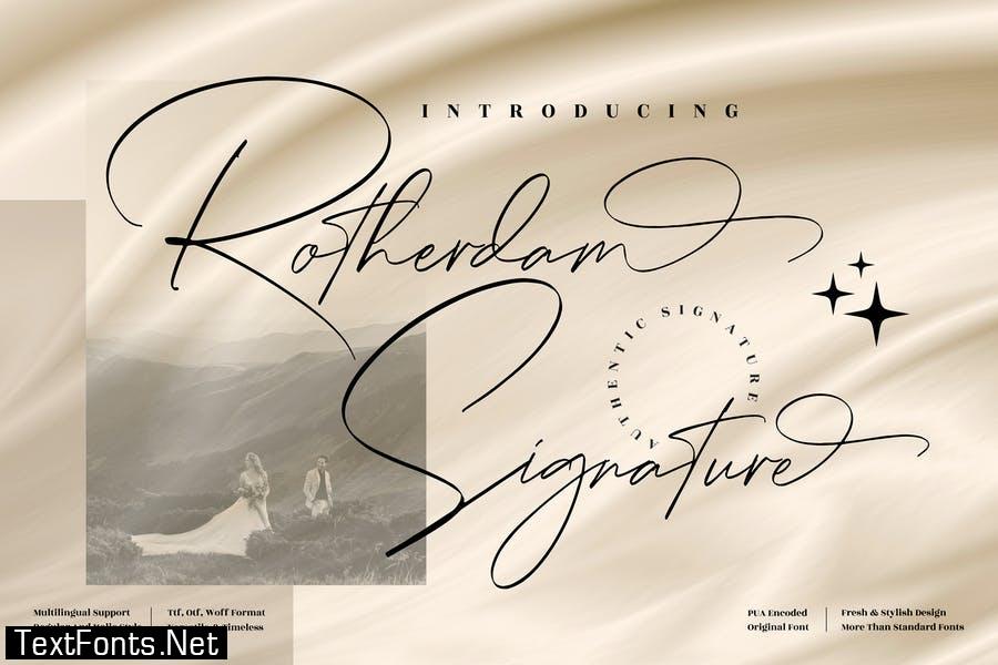 Rotherdam Signature Font LS