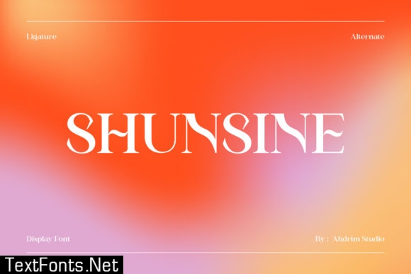 Shunsine Font