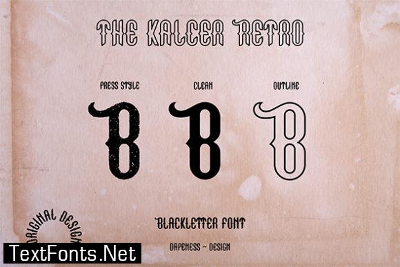 The Kalcer Retro Font