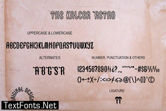 The Kalcer Retro Font