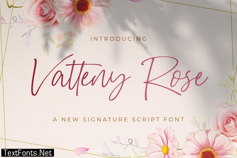 Vatteny Rose - Signature Script Font