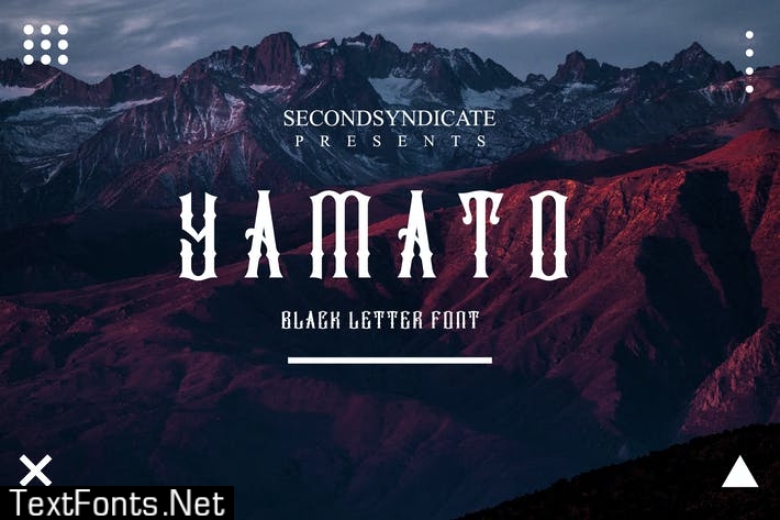 YAMATO- Black Letter Font