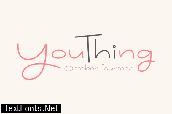 Youthing October Fourteen Font