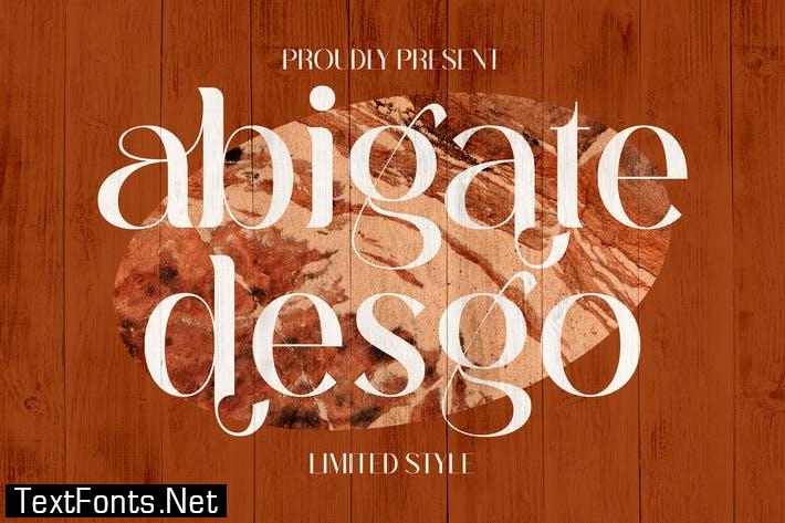 Abigate Desgo Stylish Serif Font LS