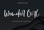 AM Wonder Girl - Script Font