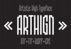 Arthign Font