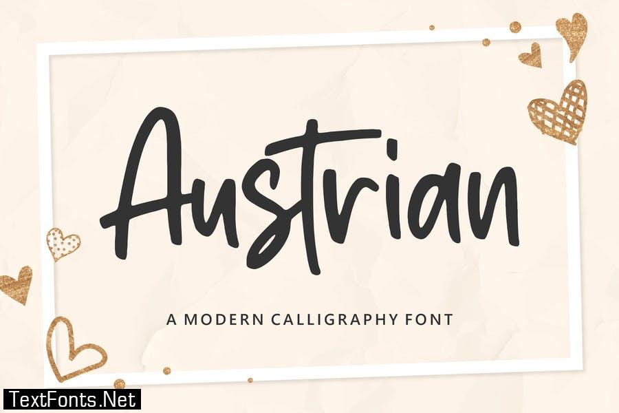 Austrian Script Font YH