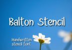 Balton Stencil Font