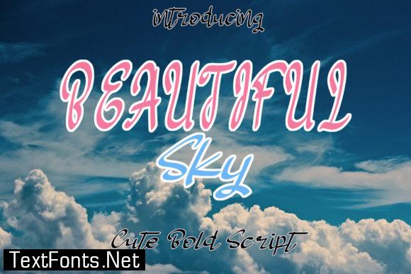 Beautiful Sky Font