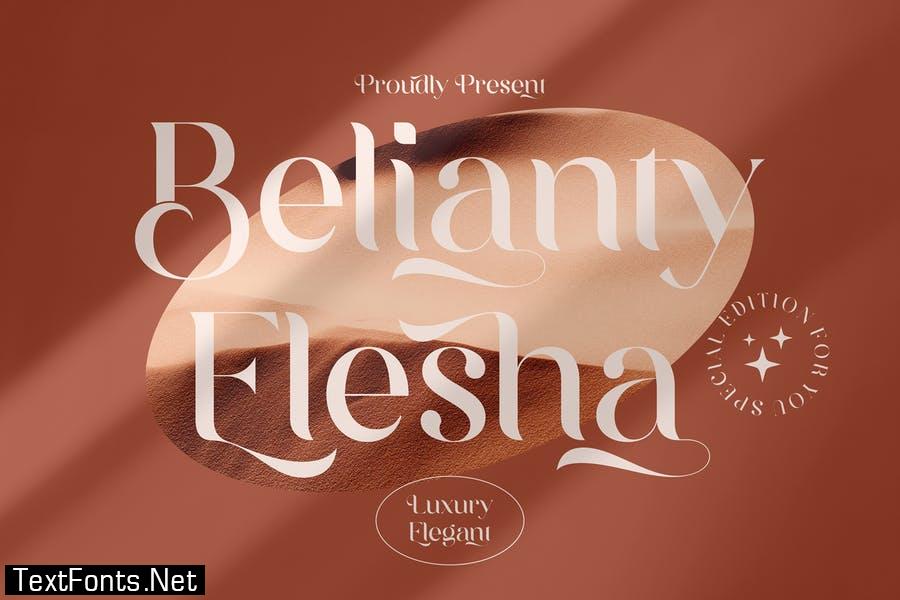 Belianty Elesha Elegant Serif Font LS