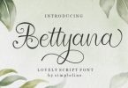 Bettyana Script Font