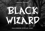 Black Wizard - Halloween Display Font
